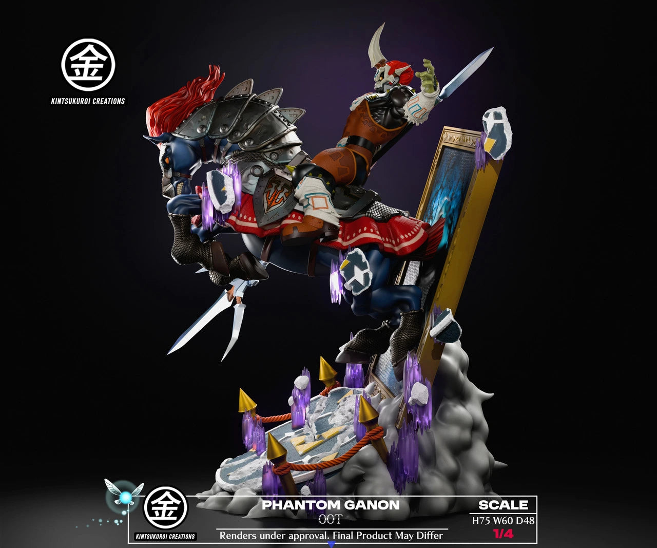 Preventa Resina Phantom Ganon Figura The Legend Of Zelda Kintsukuroi Creations Estudio