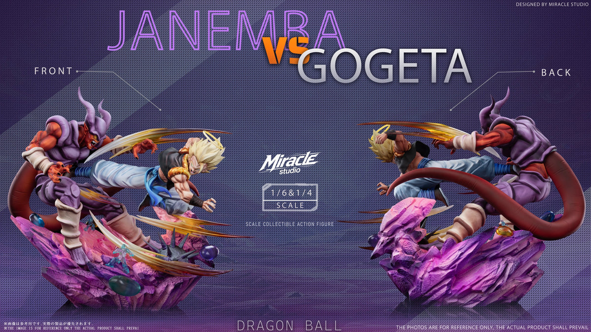 Preventa Resina Gogeta vs Janemba Figura Dragon Ball 1/6, 1/4 Miracle Estudio