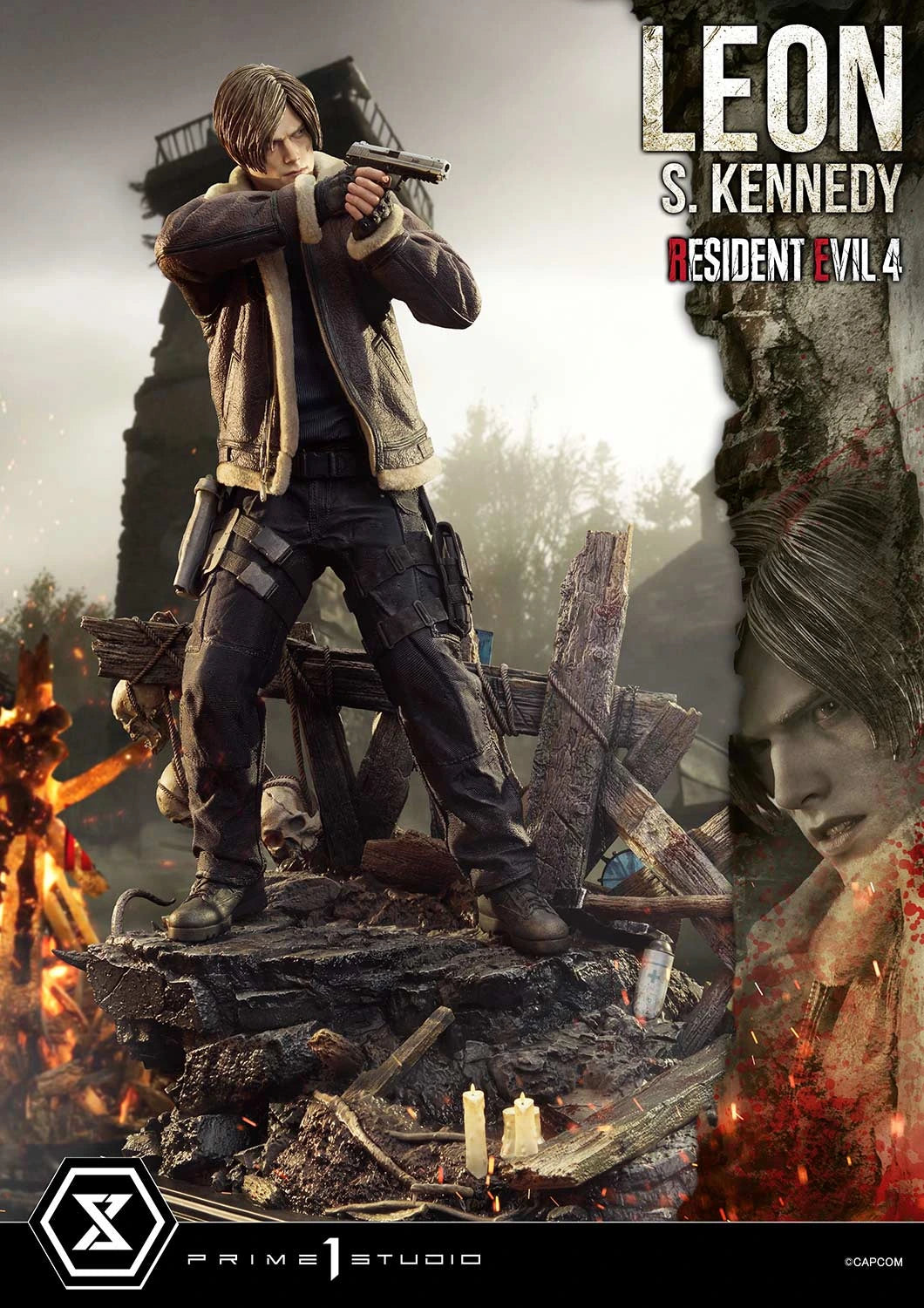 Preventa Resina Leon S. kennedy Figura Resident Evil 4 Prime 1 (Licencia) Estudio
