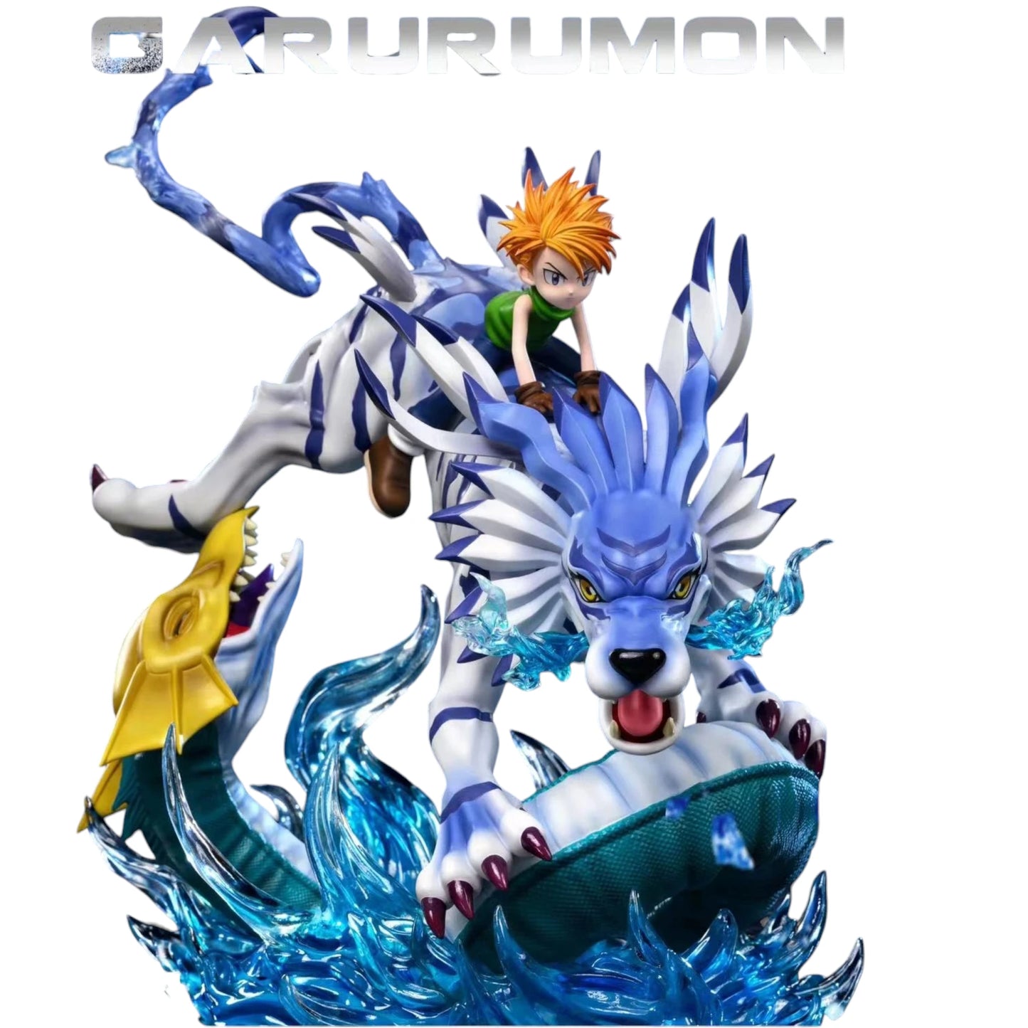 Preventa Resina Garurumon Figura Digimon  CN Estudio