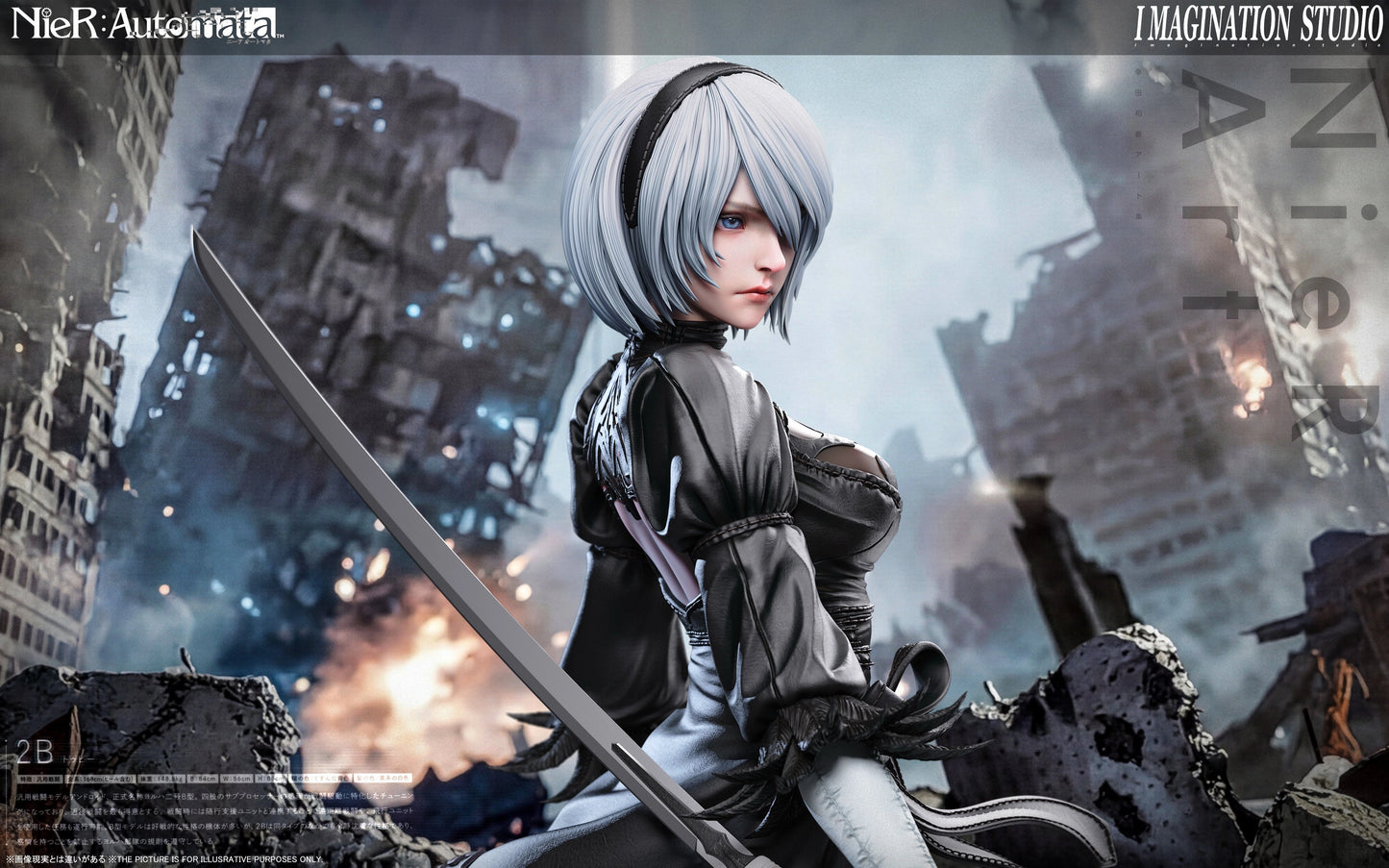 Preventa Resina 2B Figura Nier: Automata Imagination Estudio