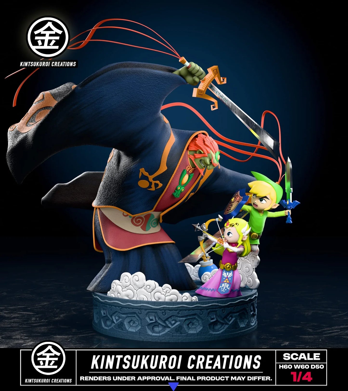 "Preventa Resina Batalla Final Figura The Legend of Zelda: The Wind Waker  Kistsukuroi Creations Estudio"