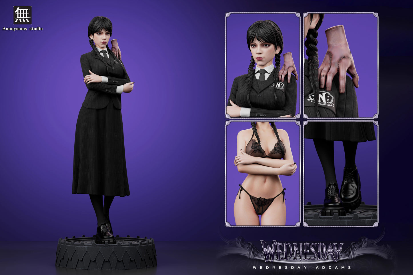 Preventa Resina Merlina Figura Wednesday Anonymous Estudio