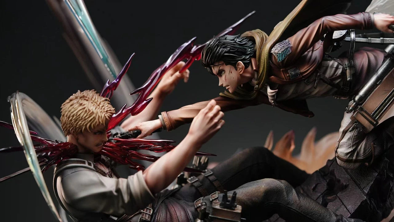 Preventa Resina Levi vs Reiner Figura Attack On Titan Sure Estudio