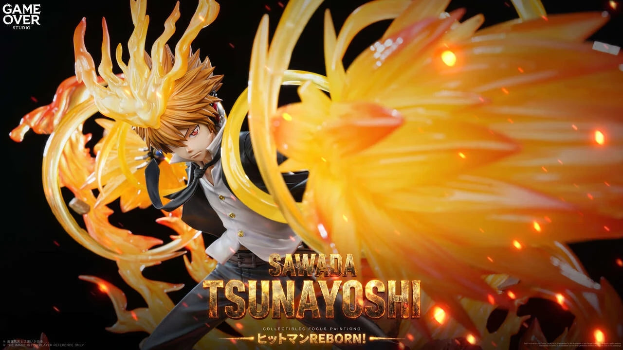 "Preventa Resina Tsunayoshi Sawada Figura Katekyō Hitman Reborn!  1/6 Game Over Estudio"