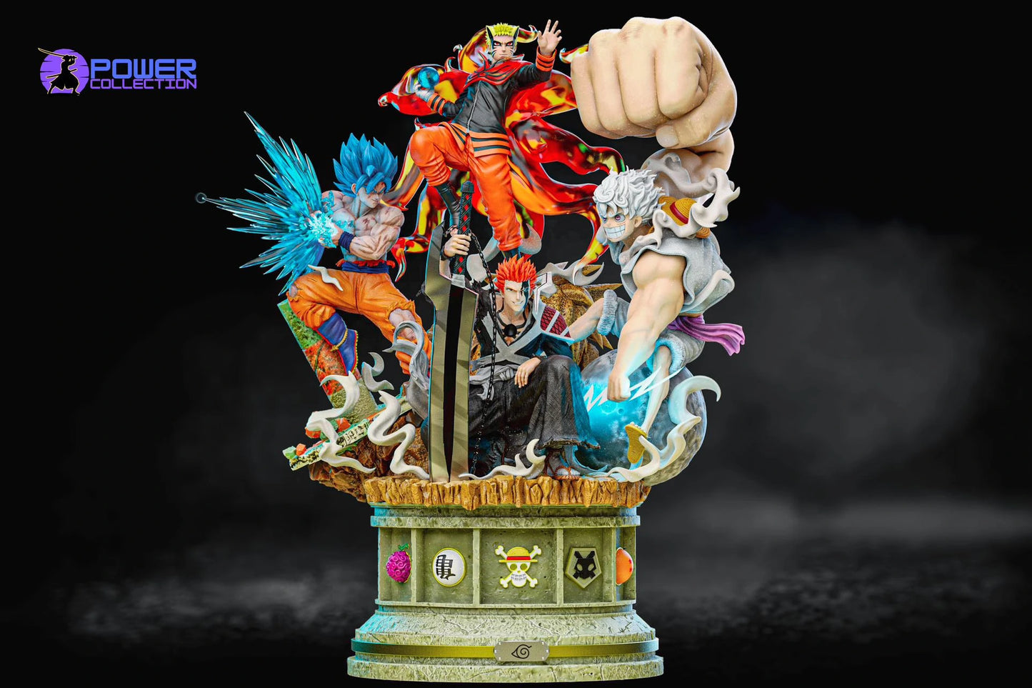 Preventa Resina Ichigo, Luffy, Naruto y Goku Figura Bleach, Naruto, One Piece y Dragon Ball Power Collection  Estudio