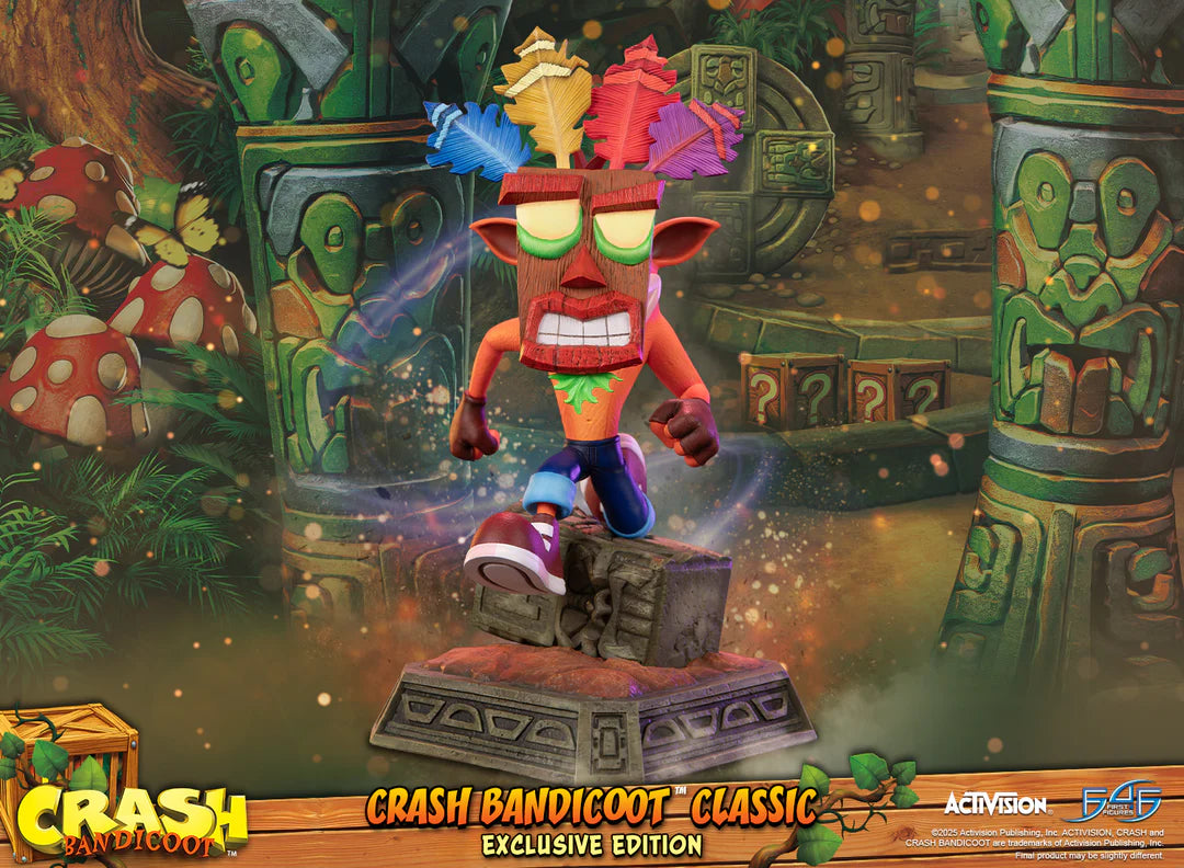 Preventa Resina Crash Figura Crash Bandicoot First 4 Figures (Licencia) Estudio