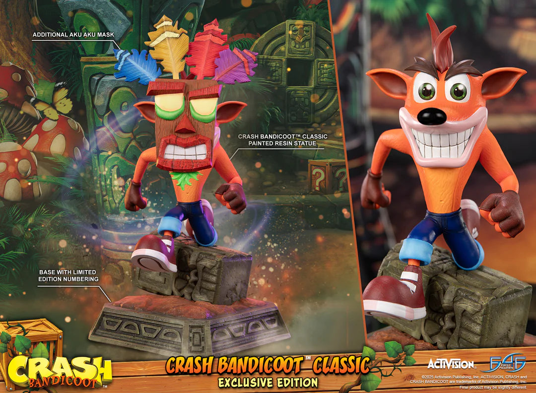Preventa Resina Crash Figura Crash Bandicoot First 4 Figures (Licencia) Estudio