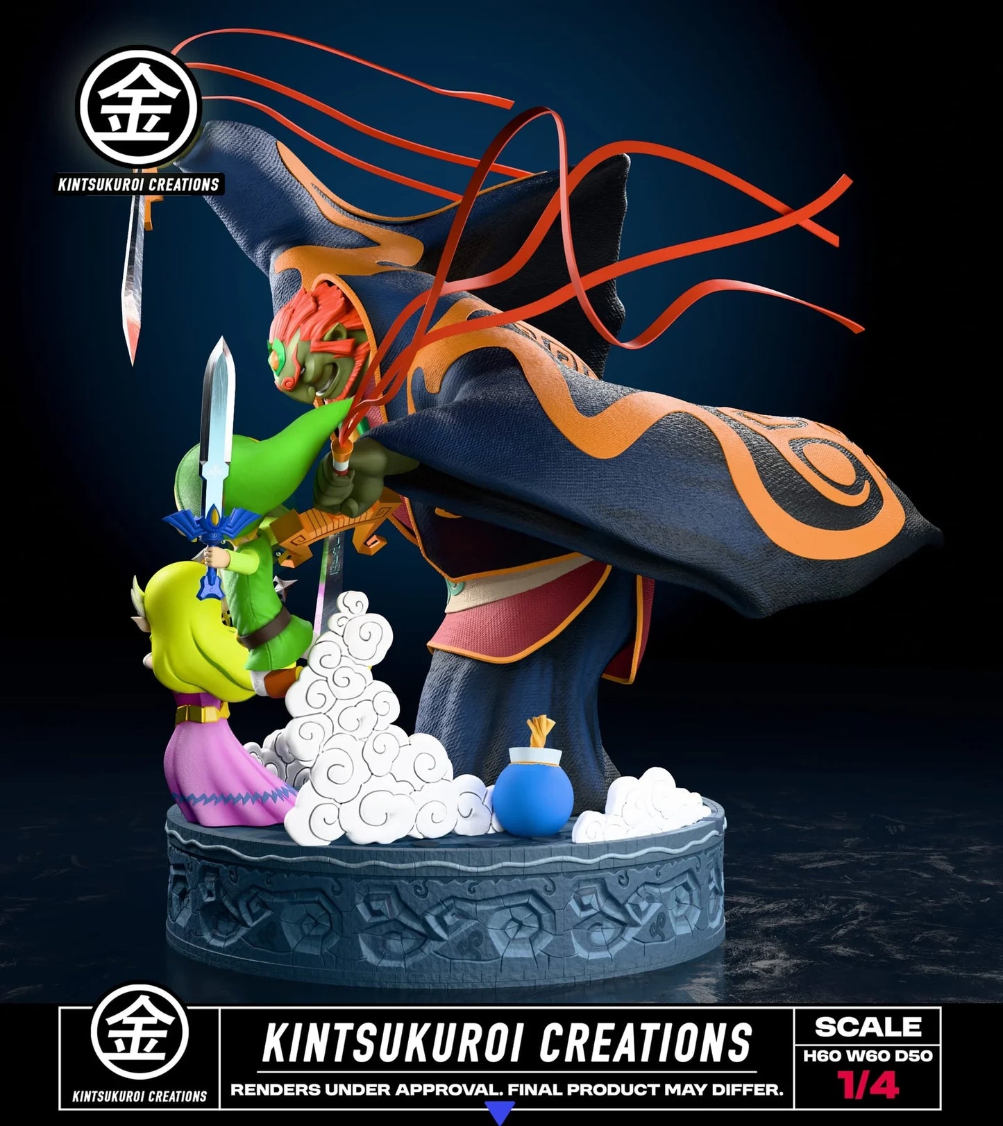"Preventa Resina Batalla Final Figura The Legend of Zelda: The Wind Waker  Kistsukuroi Creations Estudio"