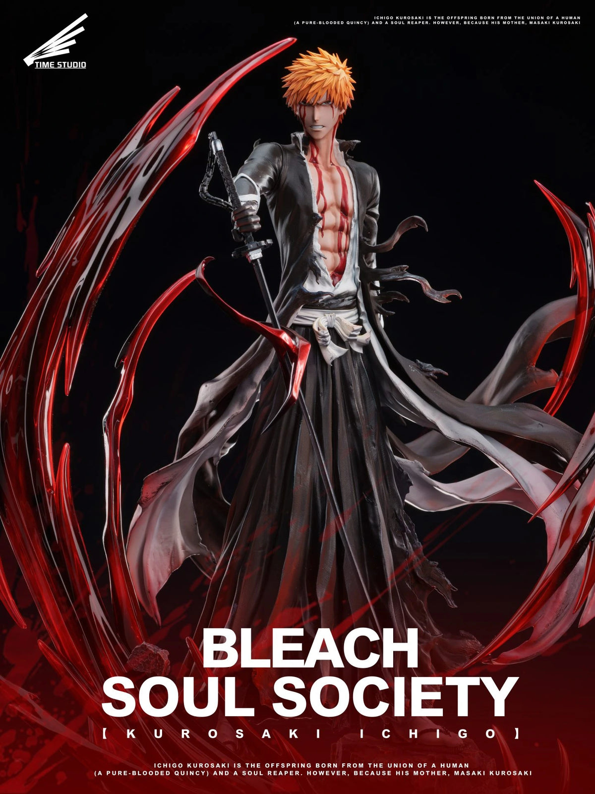 Preventa Resina Ichigo "Bankai" Figura Bleach Time  Estudio