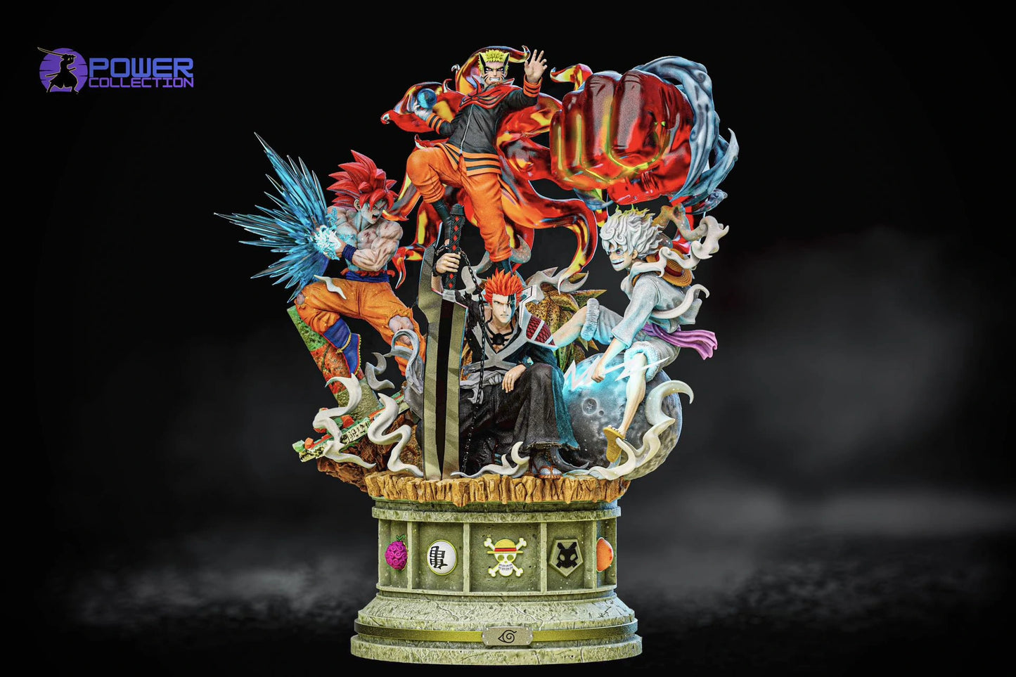 Preventa Resina Ichigo, Luffy, Naruto y Goku Figura Bleach, Naruto, One Piece y Dragon Ball Power Collection  Estudio