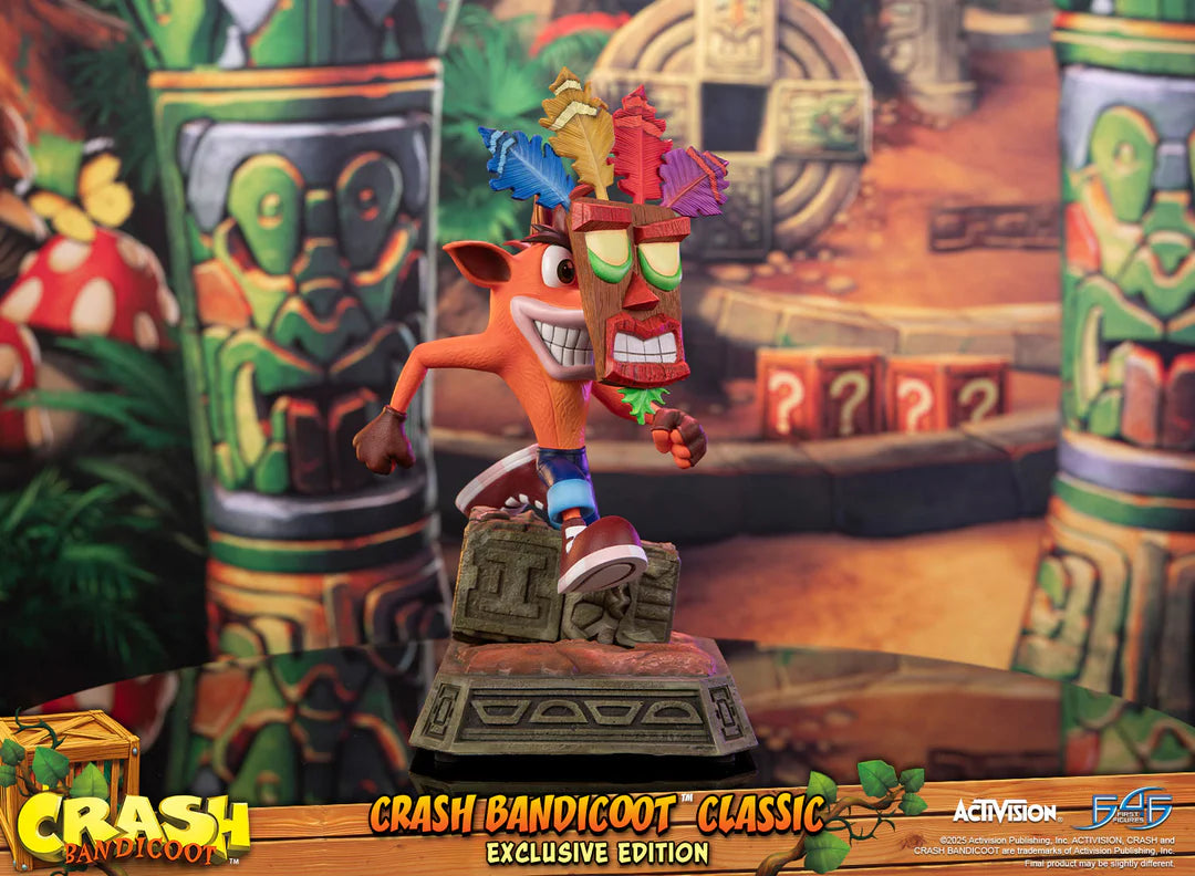 Preventa Resina Crash Figura Crash Bandicoot First 4 Figures (Licencia) Estudio