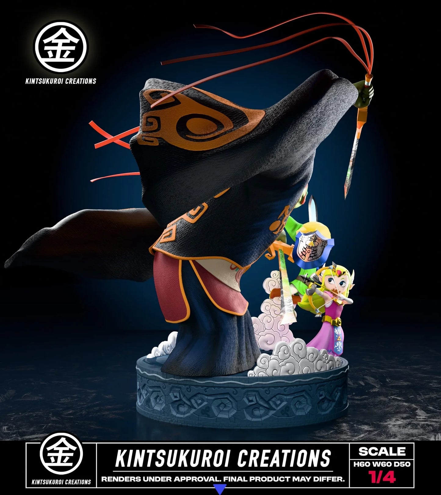 "Preventa Resina Batalla Final Figura The Legend of Zelda: The Wind Waker  Kistsukuroi Creations Estudio"
