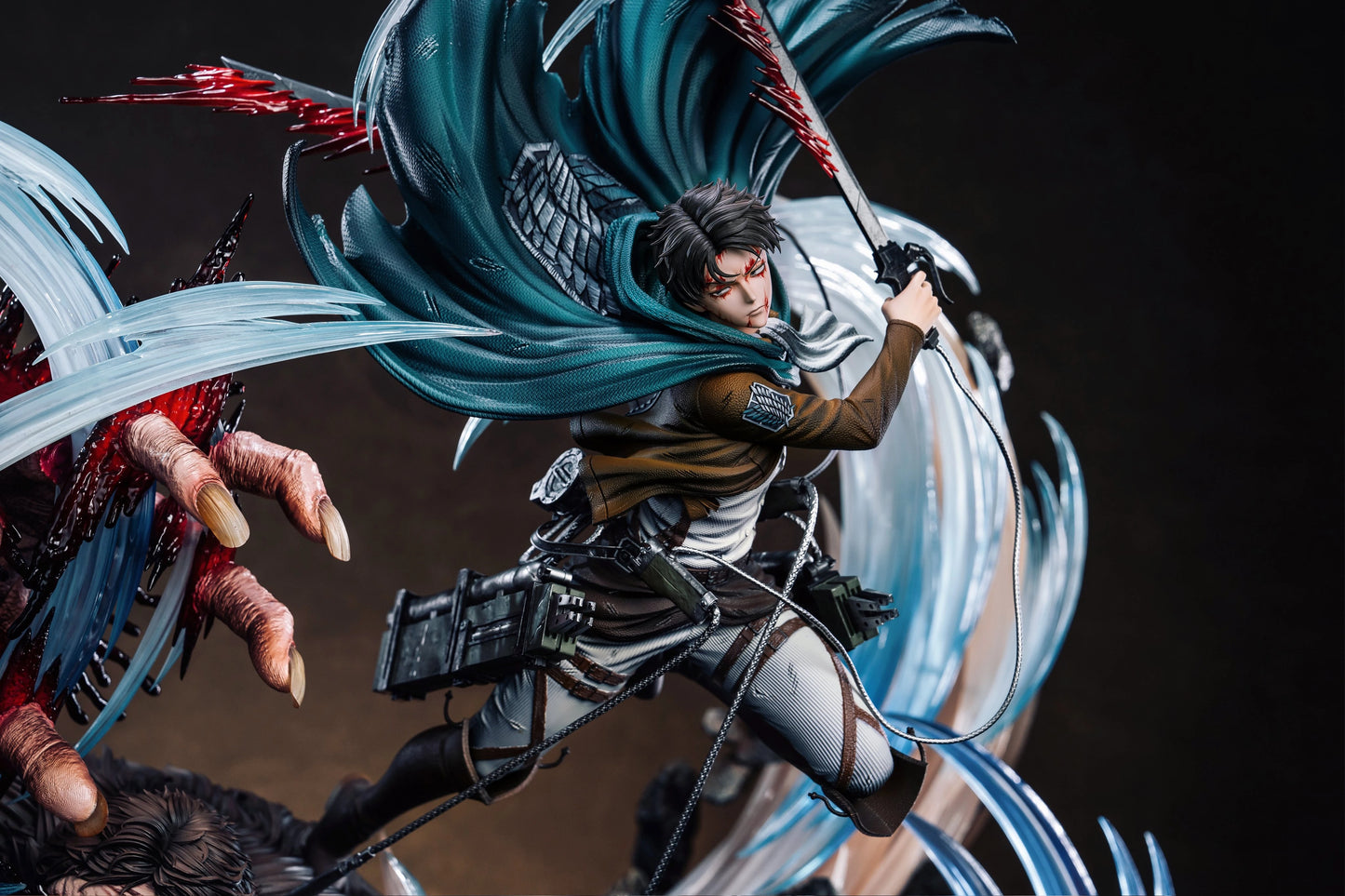 Preventa Resina Levi vs Zeke Figura Attack On Titan Hertz Estudio