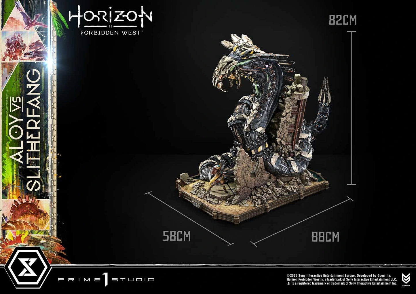 Preventa Resina Aloy vs. The Slitherfang Figura Horizon Forbidden West   Prime 1 (Licencia) Estudio
