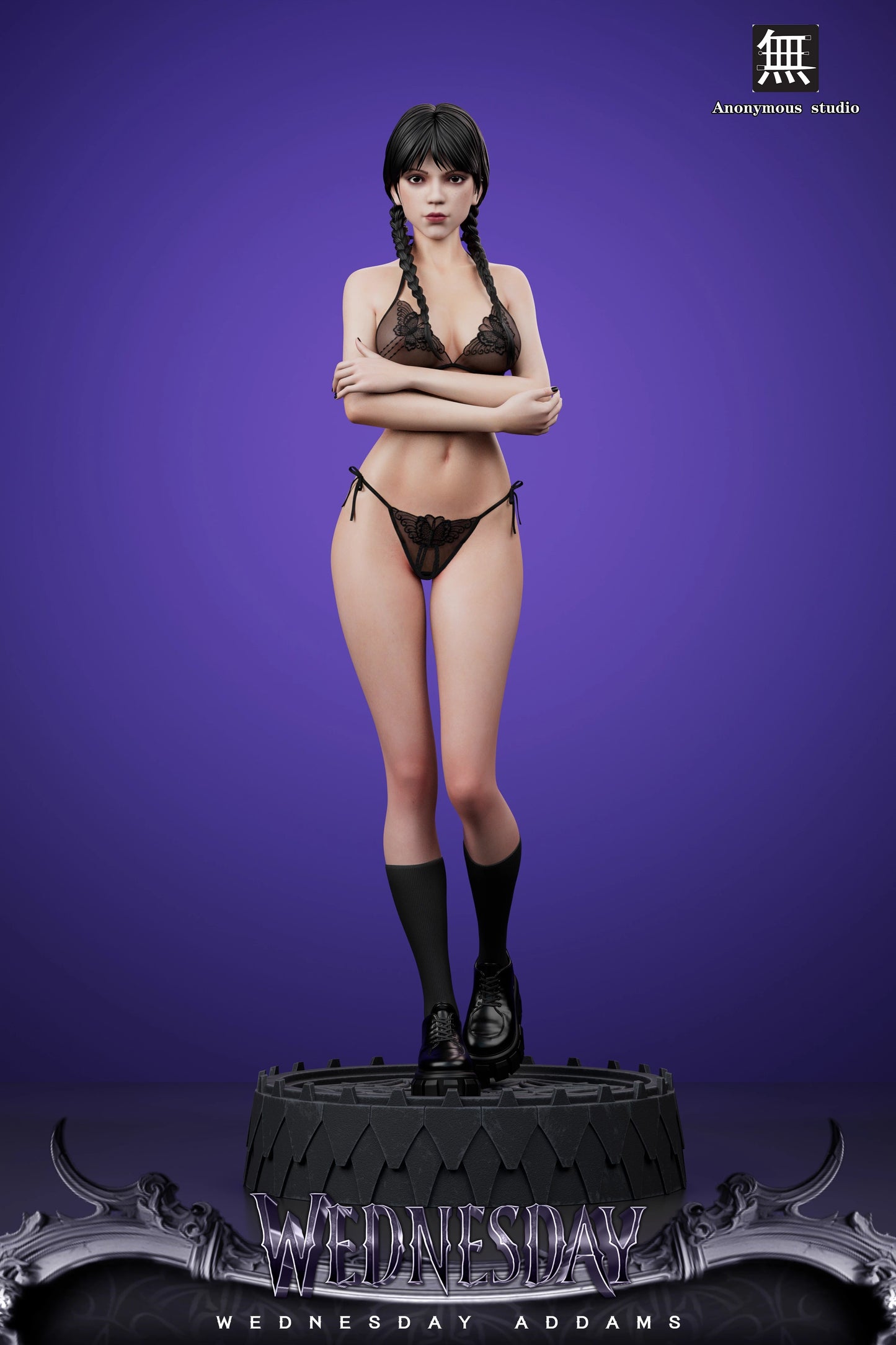 Preventa Resina Merlina Figura Wednesday Anonymous Estudio