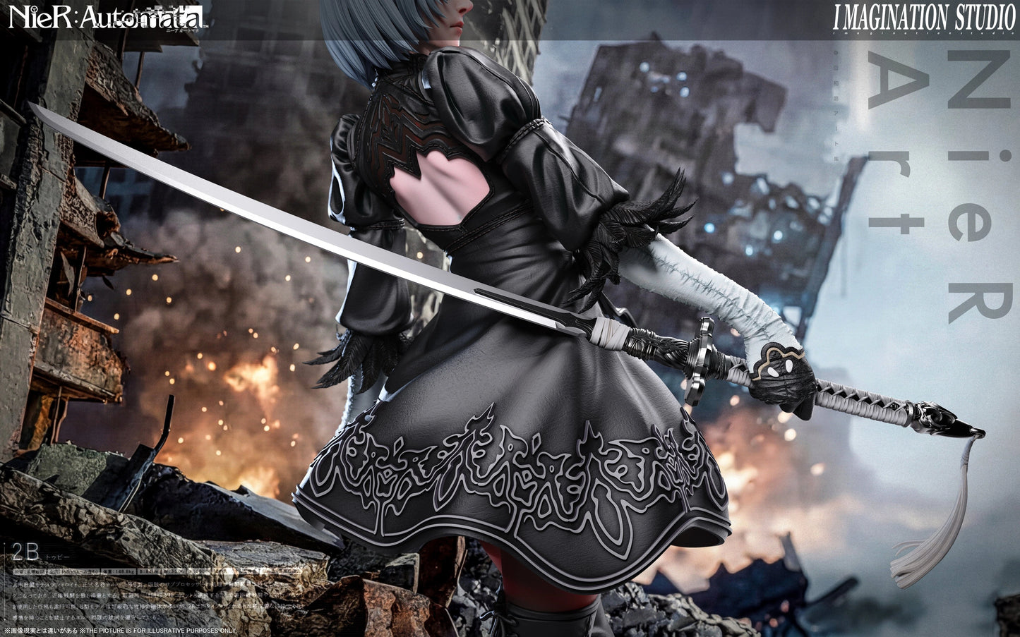 Preventa Resina 2B Figura Nier: Automata Imagination Estudio