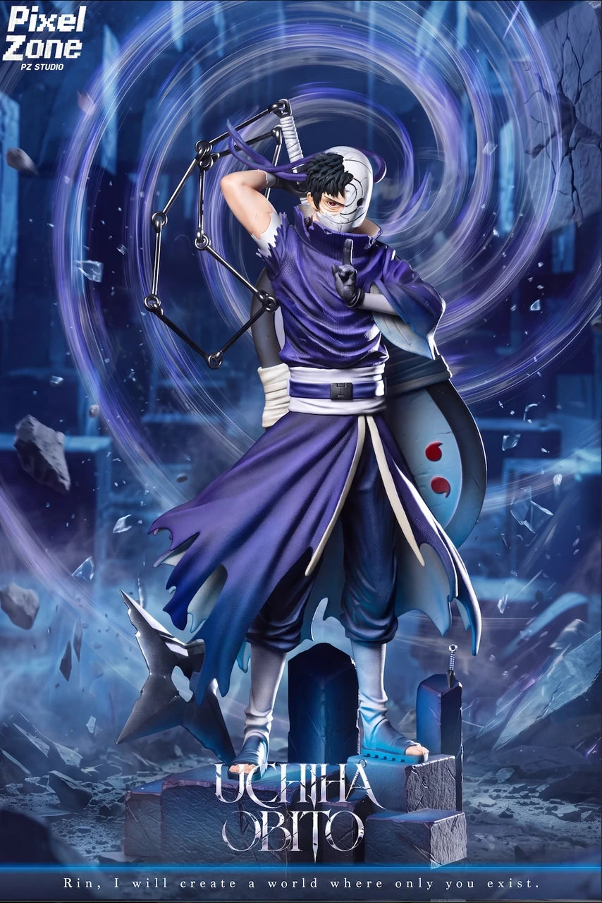Preventa Resina Obito Uchiha Figura Naruto 1/6 Pizel Zone Estudio