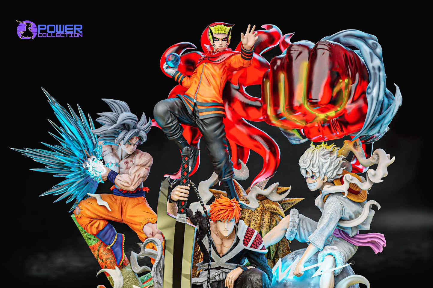 Preventa Resina Ichigo, Luffy, Naruto y Goku Figura Bleach, Naruto, One Piece y Dragon Ball Power Collection  Estudio