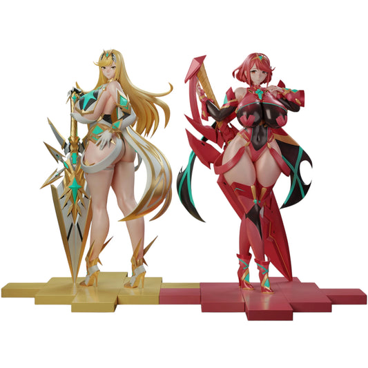 Preventa Resina Mythra & Pyra Figura Xenoblade Chronicles  BGA Estudio