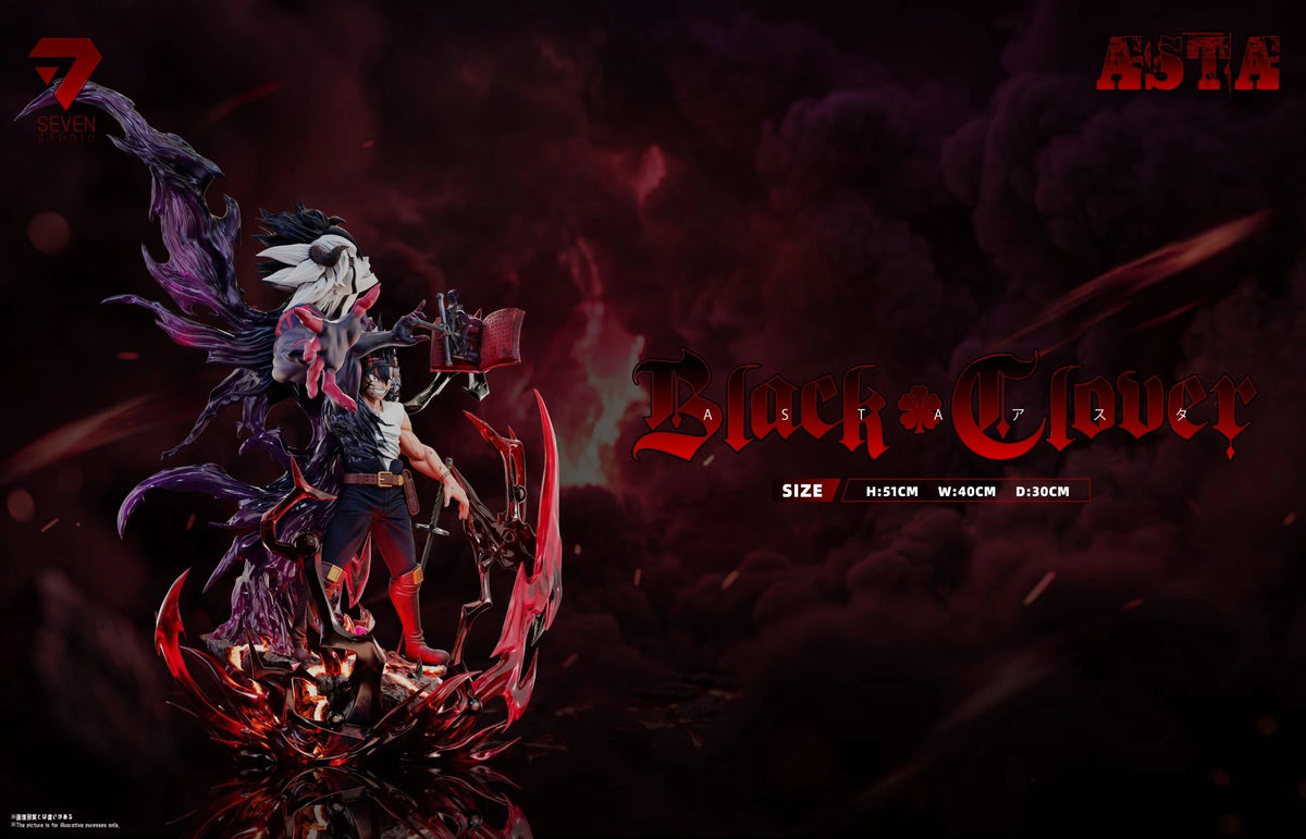 Preventa Resina Asta Figura Black Clover Seven Estudio