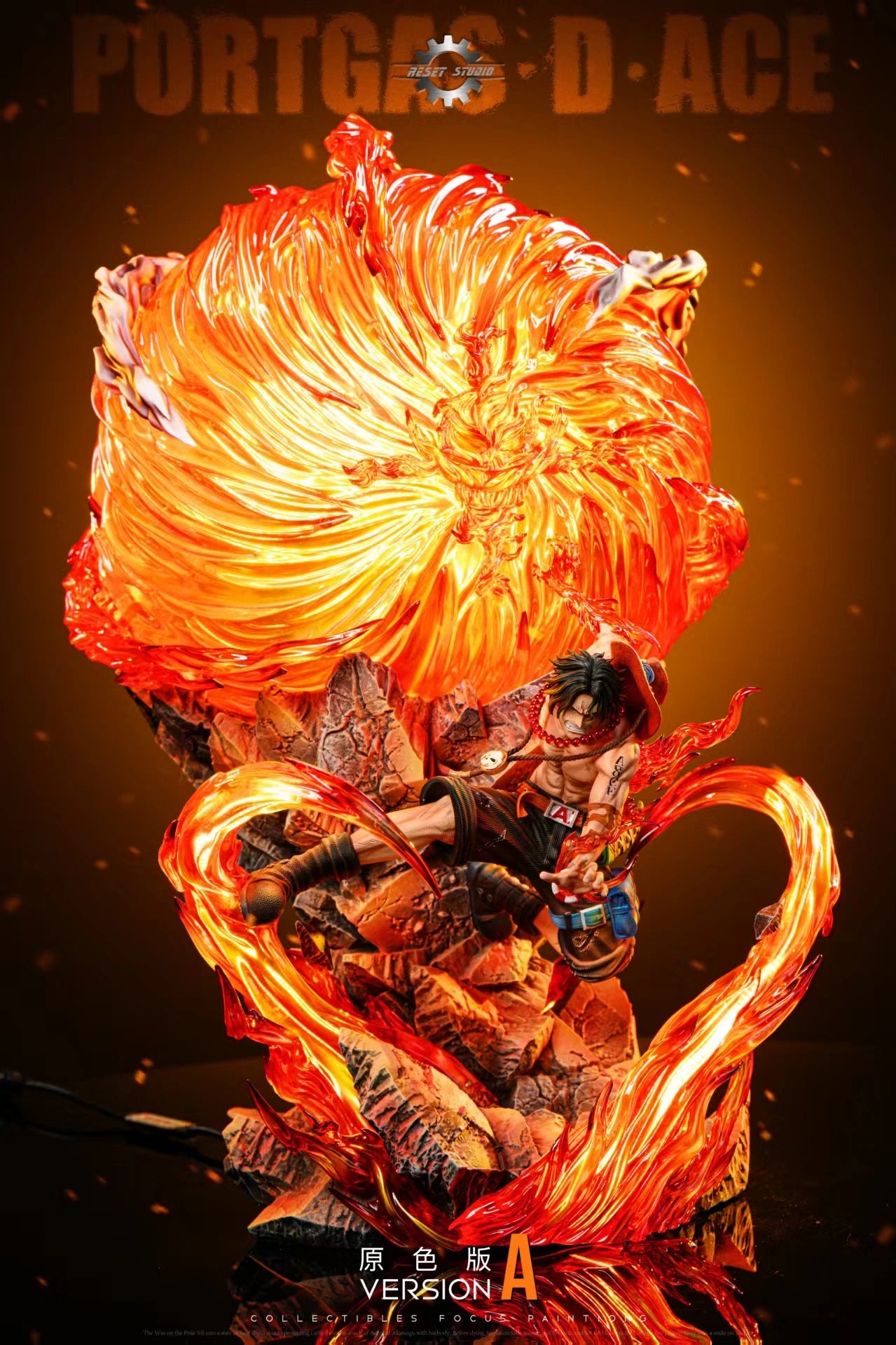 Preventa Resina Portgas D. Ace  Figura One Piece Reset Estudio