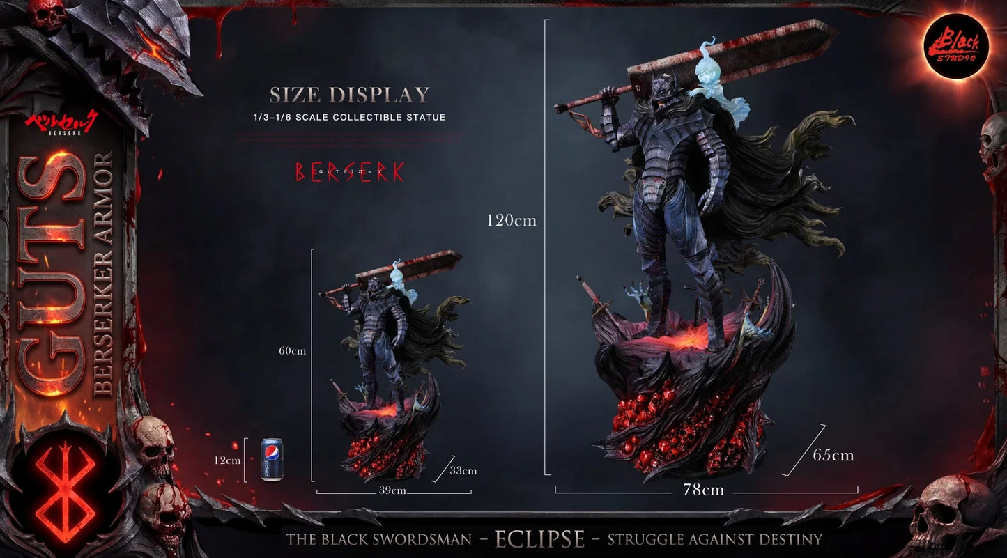 Preventa Resina Guts Figura Berserk Black Estudio