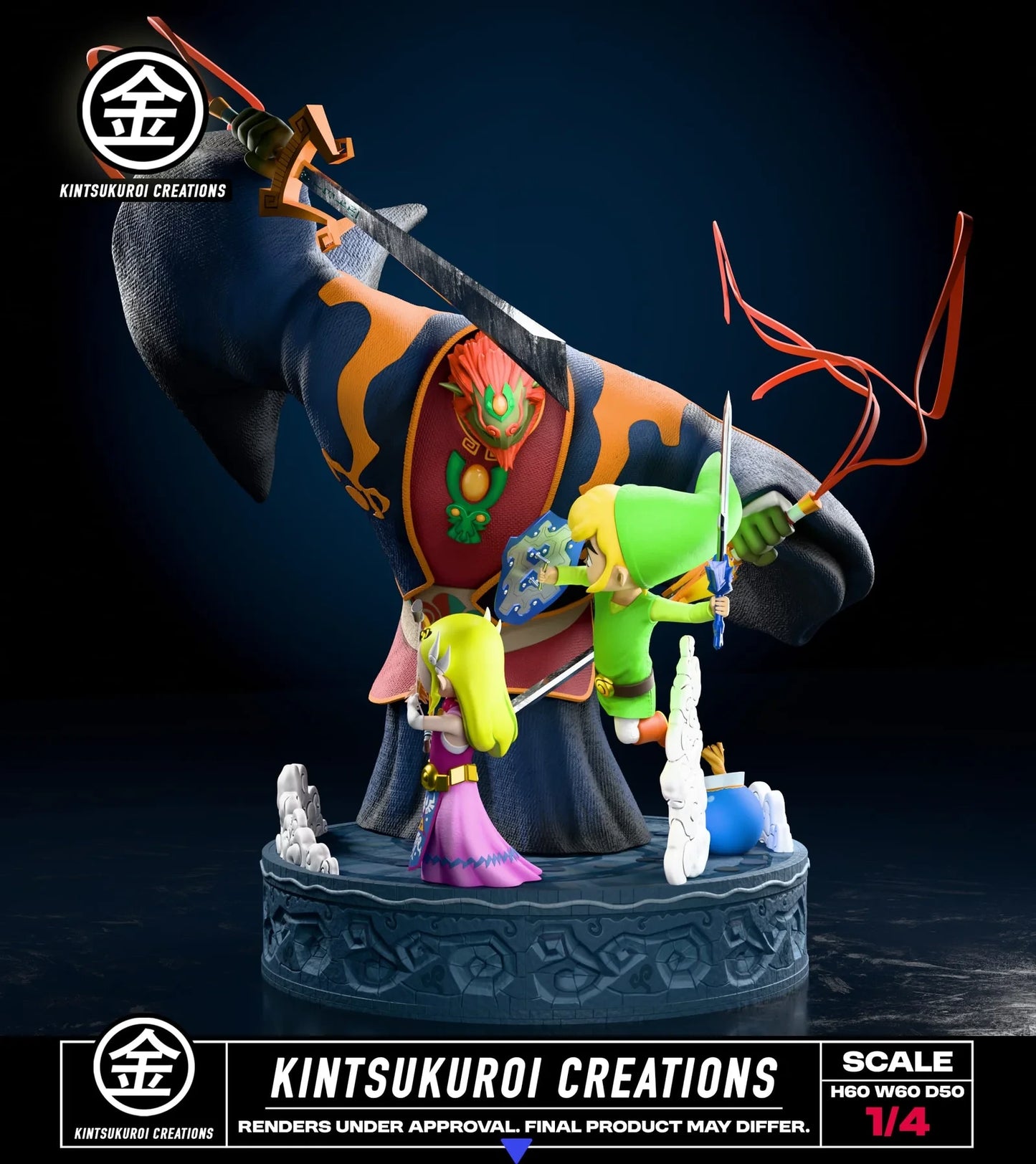 "Preventa Resina Batalla Final Figura The Legend of Zelda: The Wind Waker  Kistsukuroi Creations Estudio"
