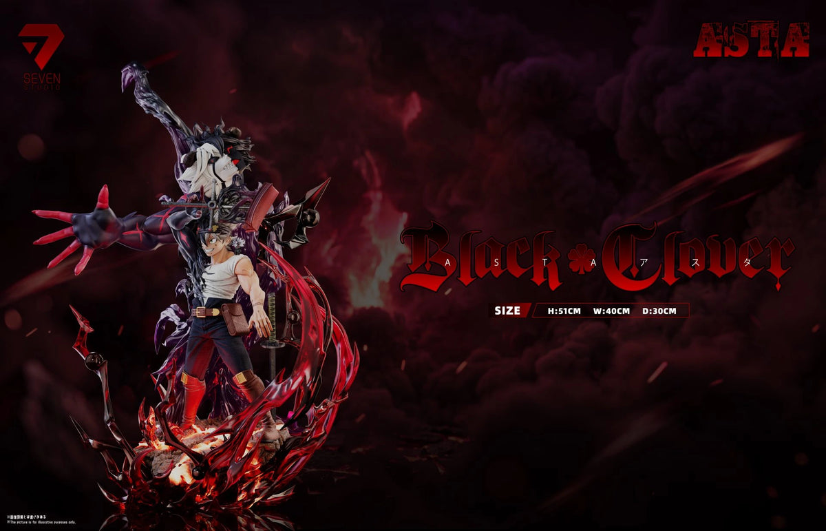 Preventa Resina Asta Figura Black Clover Seven Estudio
