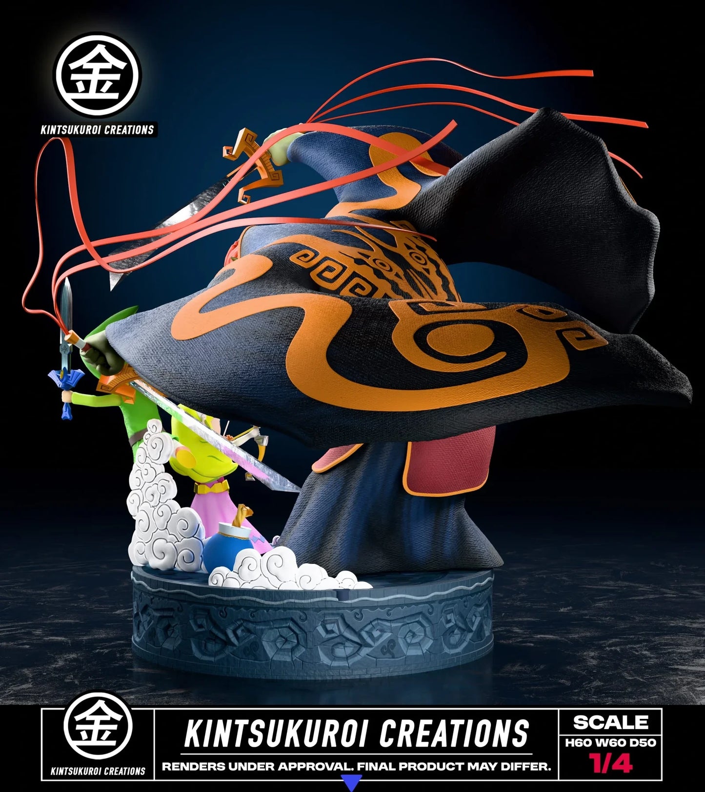"Preventa Resina Batalla Final Figura The Legend of Zelda: The Wind Waker  Kistsukuroi Creations Estudio"