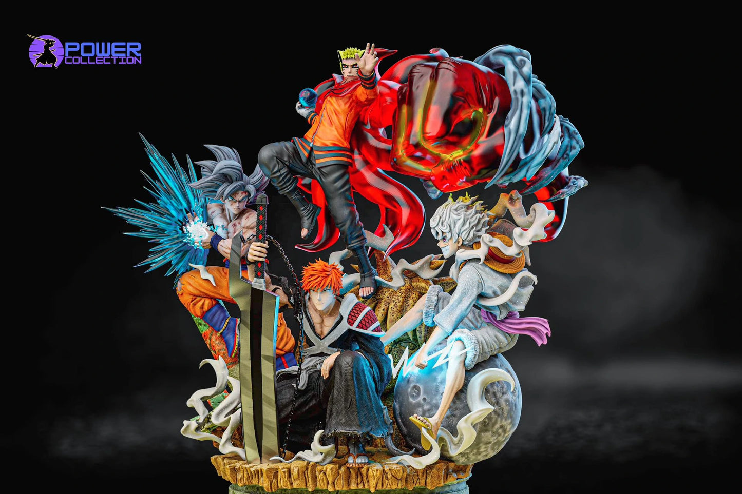 Preventa Resina Ichigo, Luffy, Naruto y Goku Figura Bleach, Naruto, One Piece y Dragon Ball Power Collection  Estudio