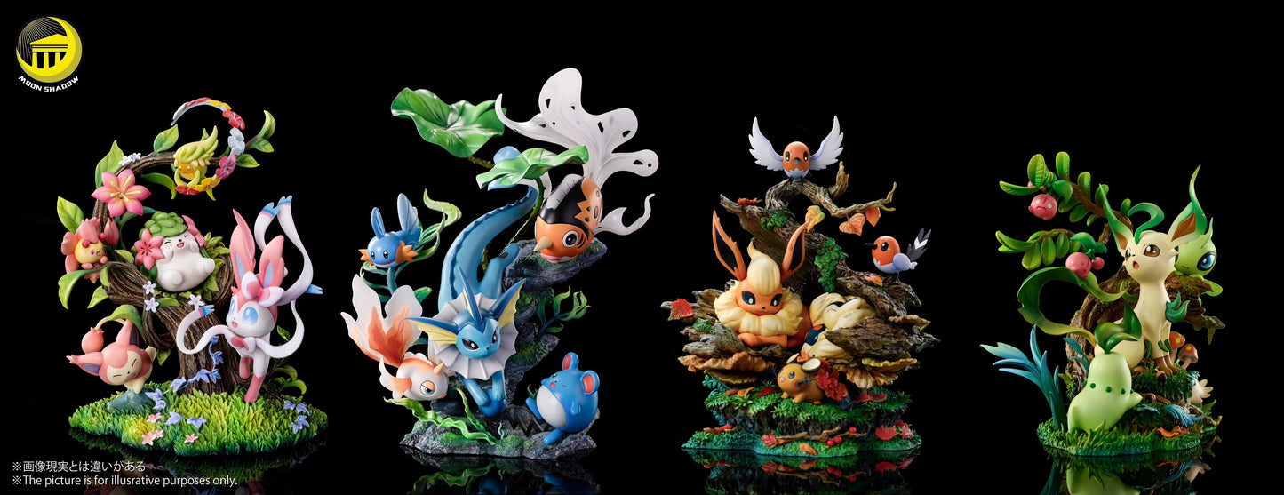Preventa Resina Leafeon Figura Pokémon Moon Shadow Estudio