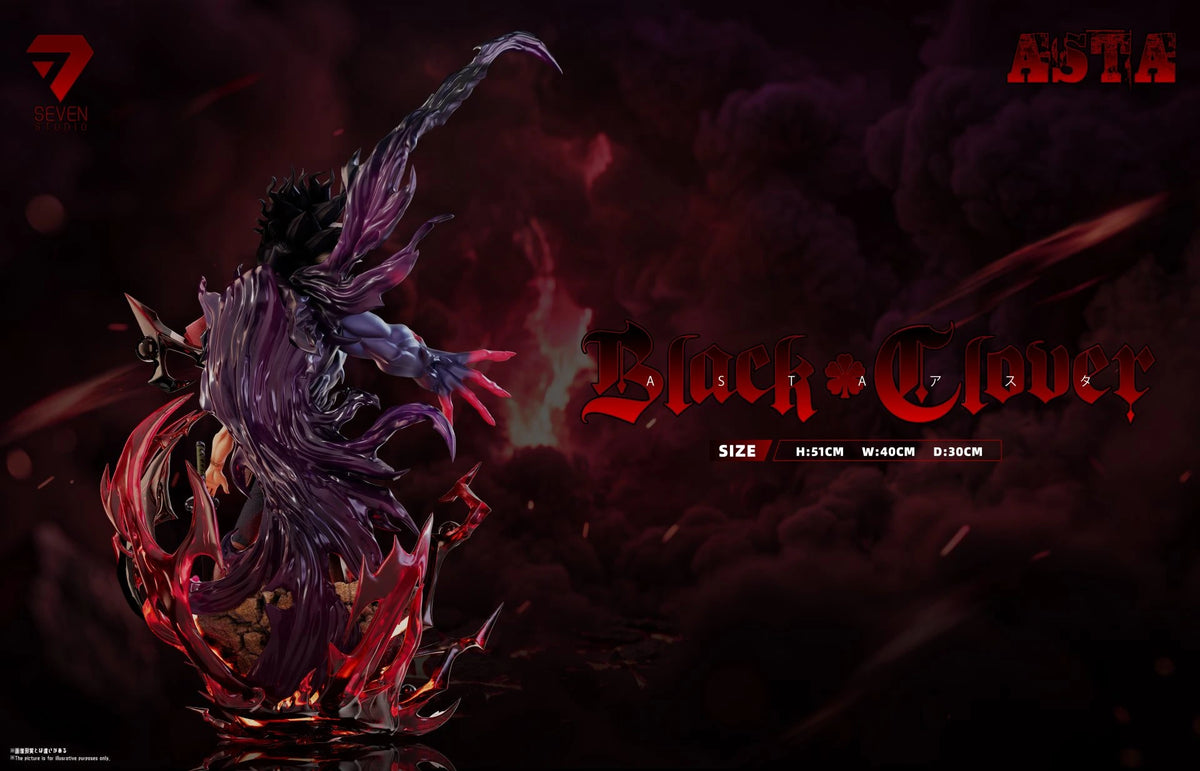 Preventa Resina Asta Figura Black Clover Seven Estudio