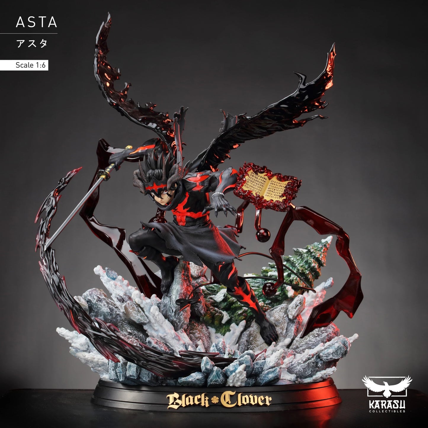 Preventa Resina Asta Figura Black Clover Karasu Estudio
