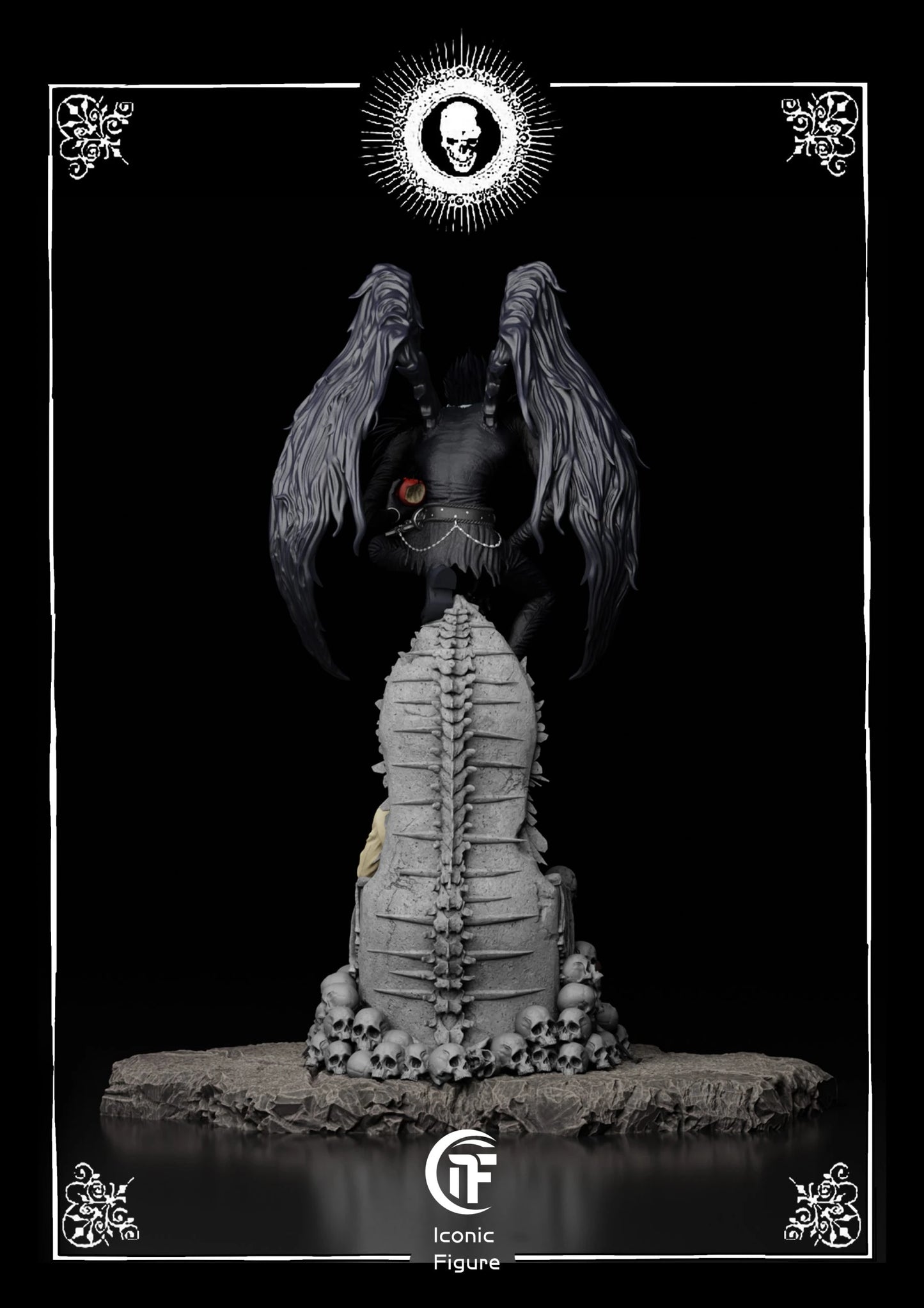 Preventa Resina Light Yagami, Ryuk & L Lawliet  Figura Death Note IF Estudio