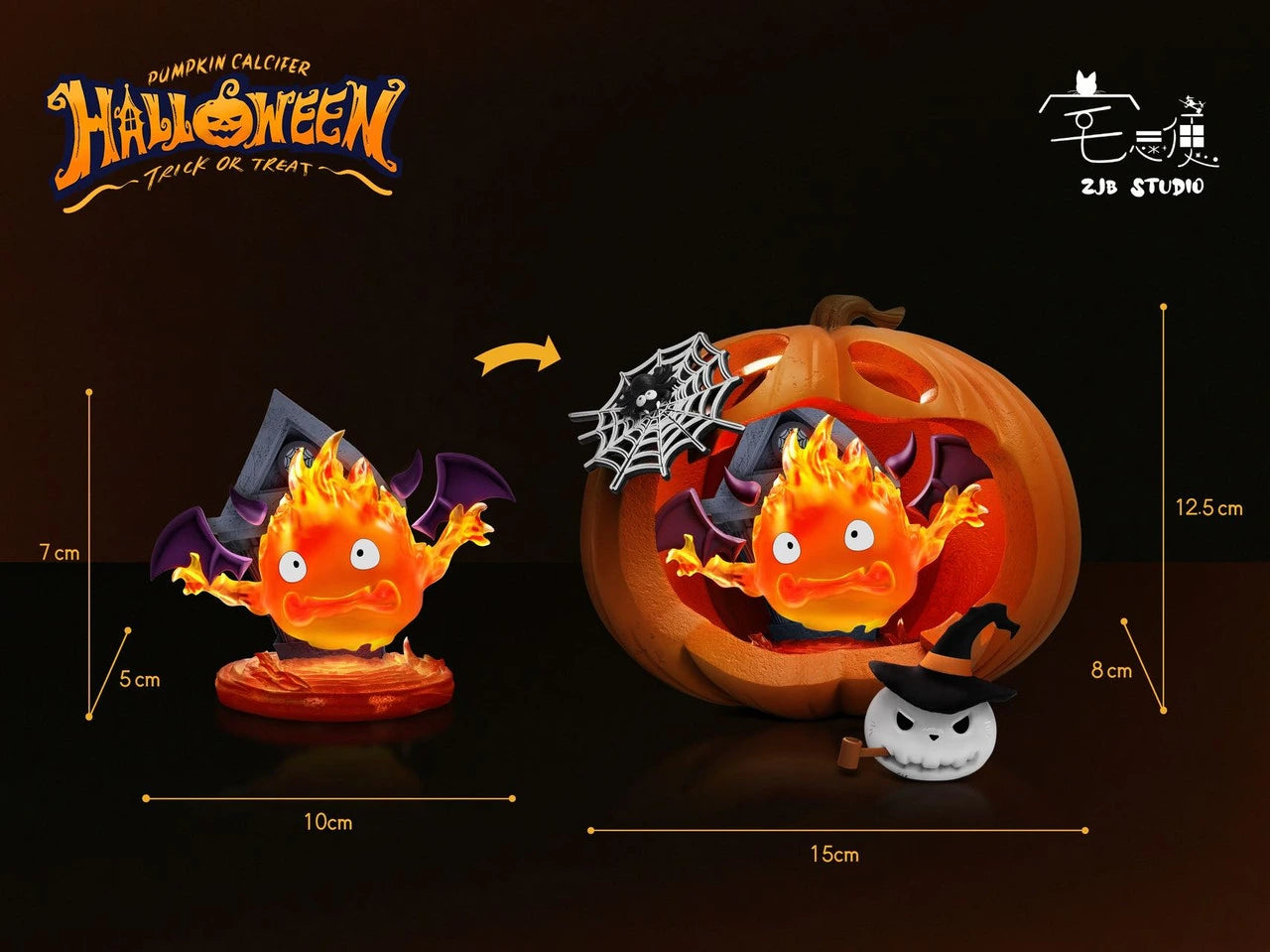 Preventa Resina Calcifer Figura El Increíble castillo vagabundo ZJB  Estudio