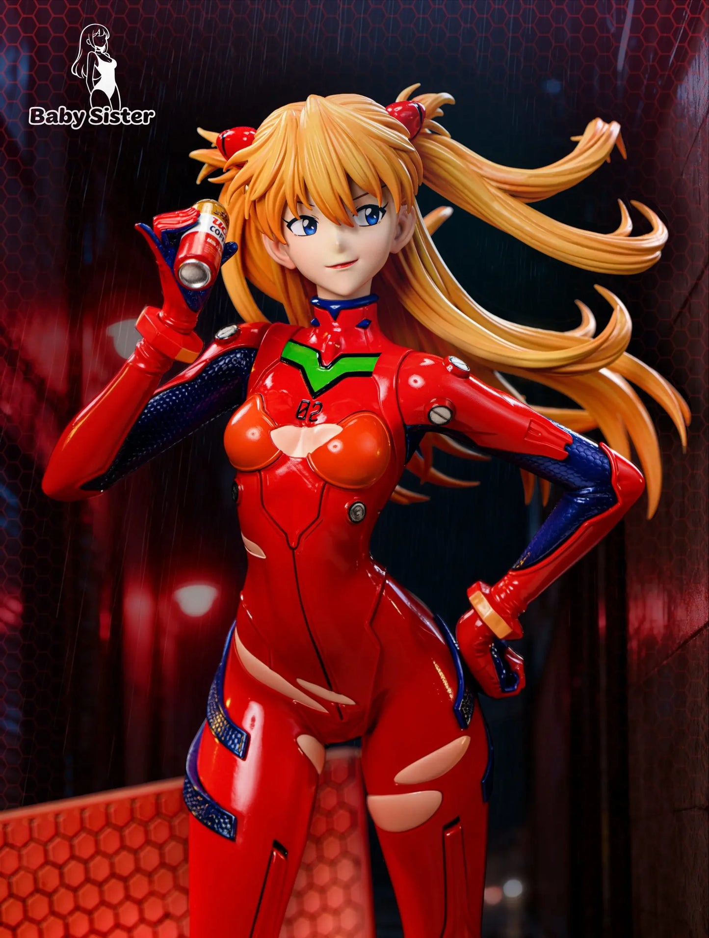 Preventa Resina Asuka Langley Figura Evangelion Baby Sister Estudio