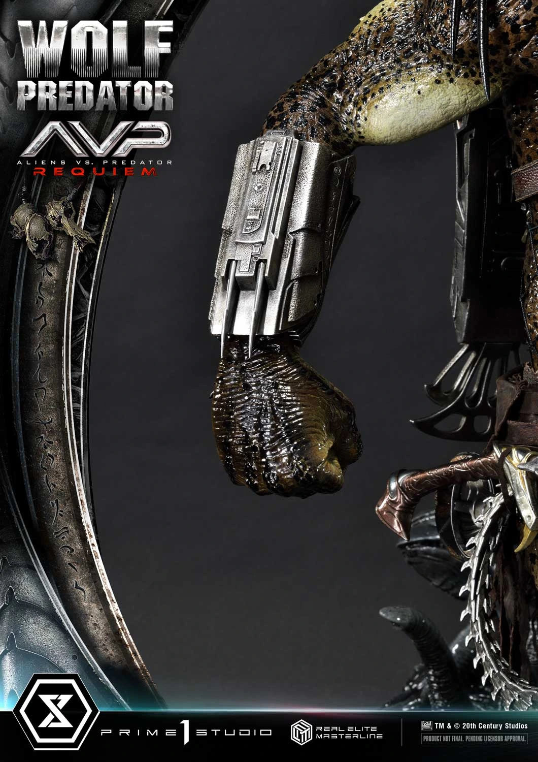 Preventa Resina Wolf Predator Figura Aliens vs Predator: Requiem Prime 1 (Licencia) Estudio