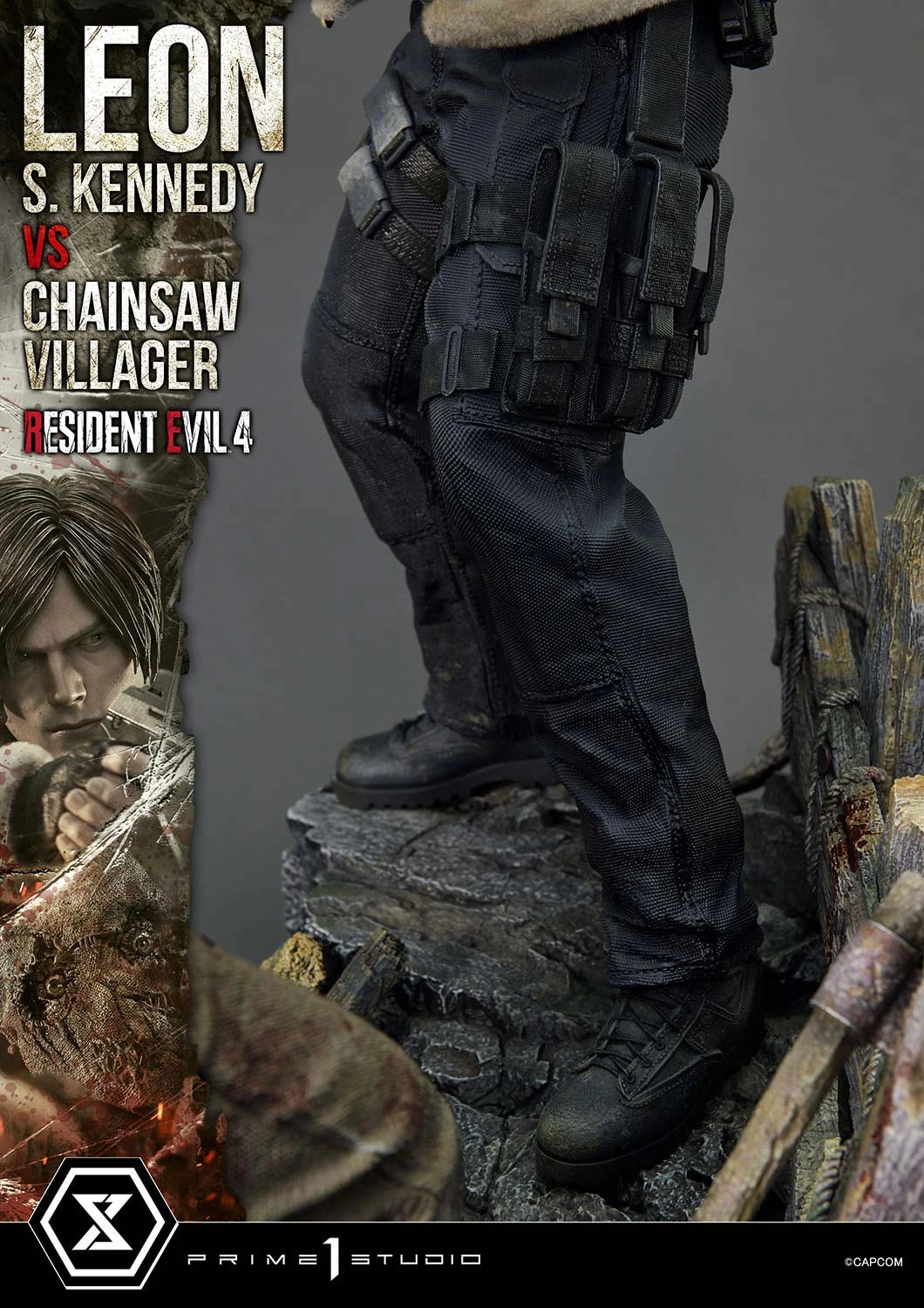 Preventa Resina Leon S. kennedy vs Doctor Salvador Figura Resident Evil 4 Prime 1 (Licencia) Estudio