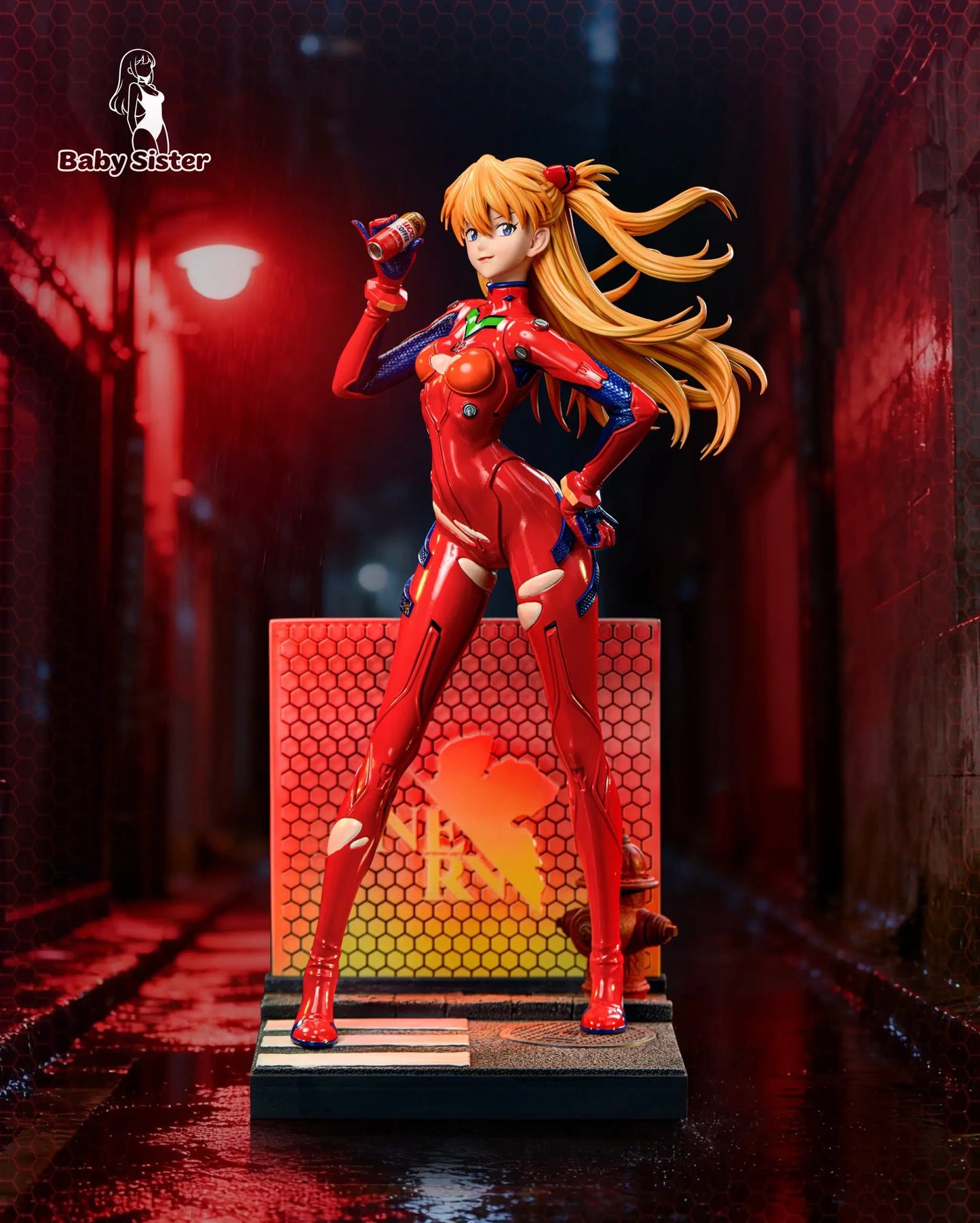 Preventa Resina Asuka Langley Figura Evangelion Baby Sister Estudio