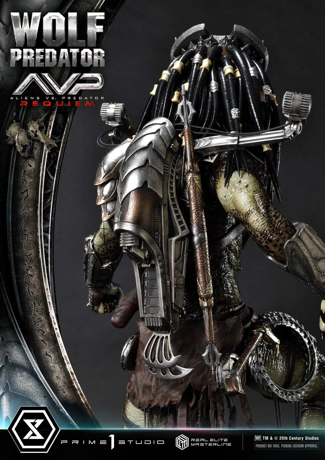 Preventa Resina Wolf Predator Figura Aliens vs Predator: Requiem Prime 1 (Licencia) Estudio