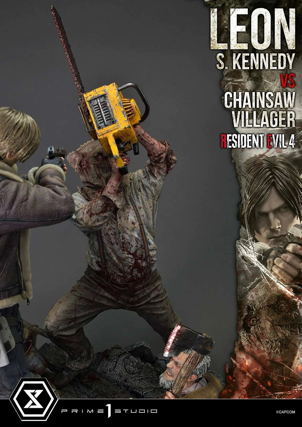 Preventa Resina Leon S. kennedy vs Doctor Salvador Figura Resident Evil 4 Prime 1 (Licencia) Estudio