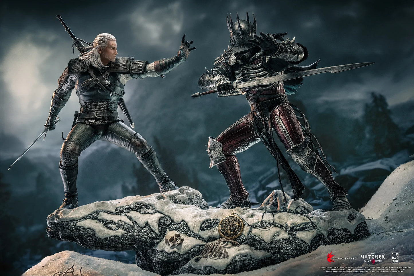 Preventa Resina Geralt vs Eredin Figura The Witcher 3 Pure Arts (Licencia) Estudio
