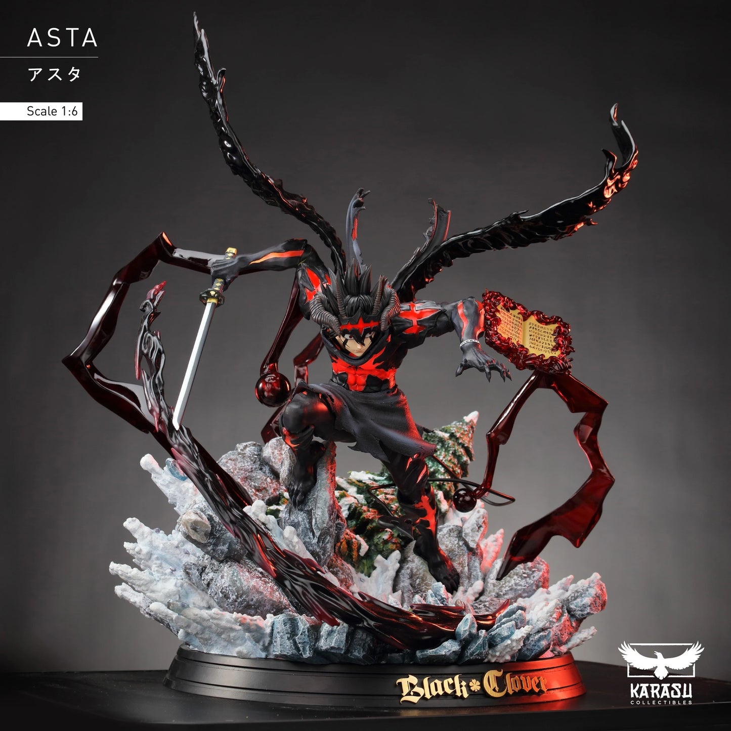 Preventa Resina Asta Figura Black Clover Karasu Estudio