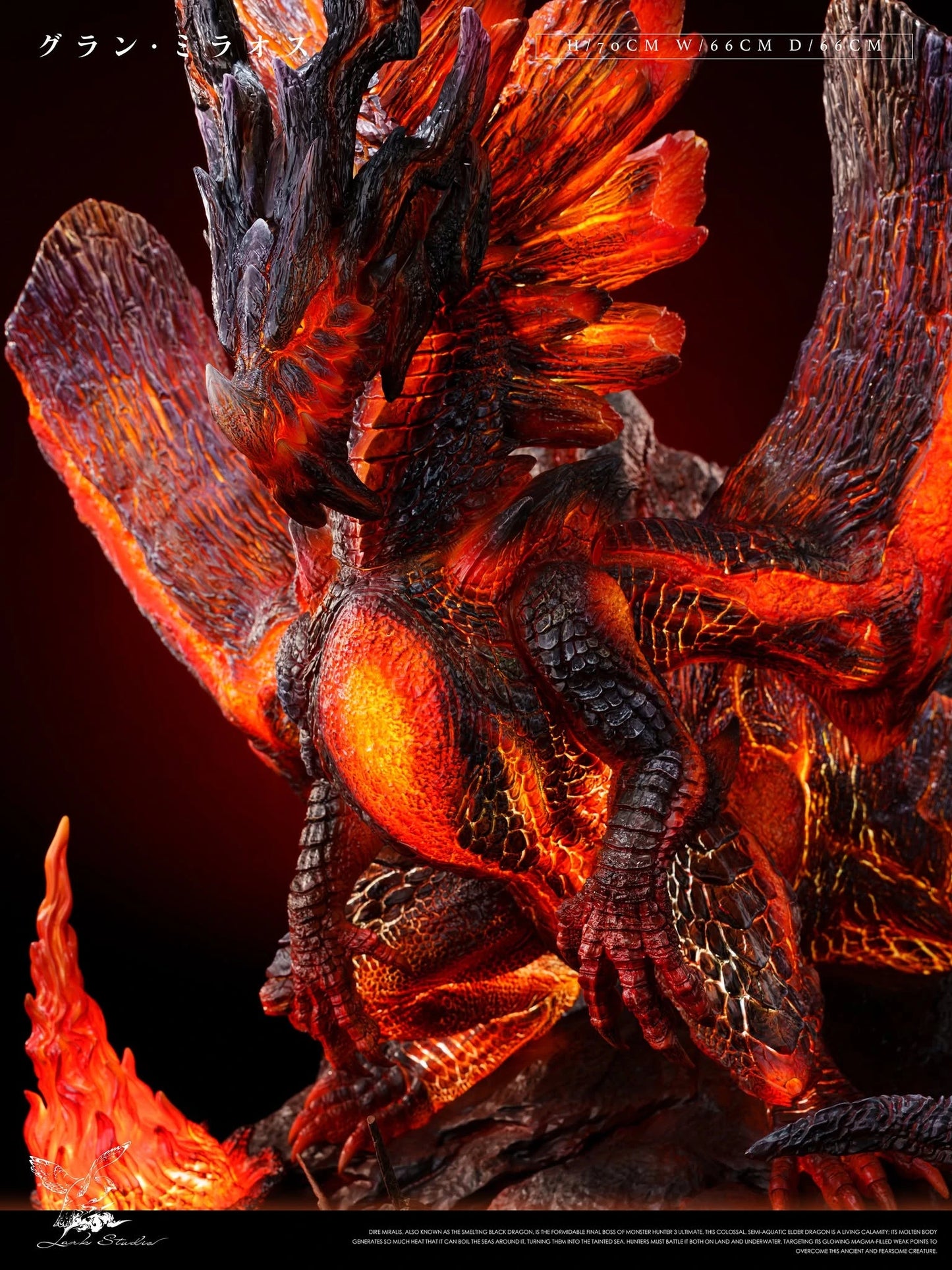 Preventa Resina Miralis Figura Monster Hunter Lark Estudio