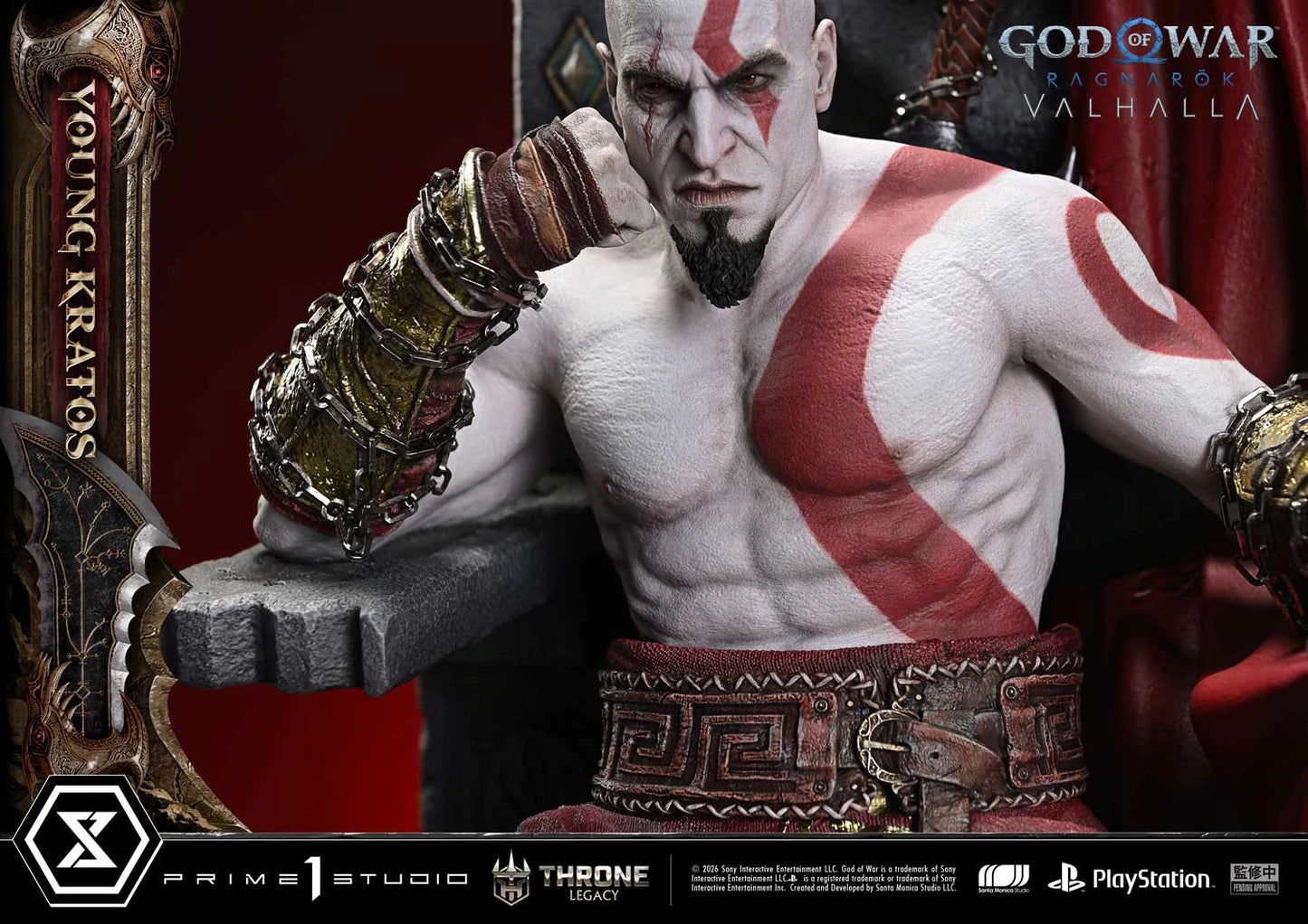 "Preventa Resina Kratos Joven Figura God of War Ragnarök: Valhalla  Prime 1 (Licencia) Estudio"