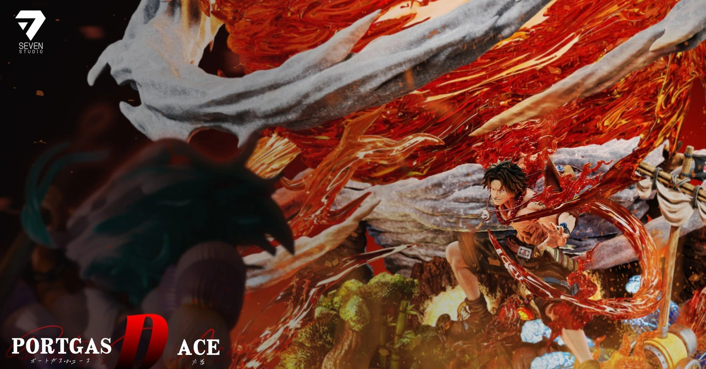 "Preventa Resina Portgas D. Ace  Figura One Piece Seven  Estudio"