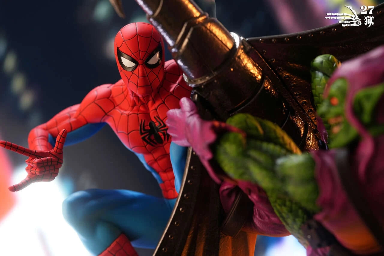 Preventa Resina Spider-Man vs Duende Verde Figura Marvel Comics 1/4 27Abyss  Estudio