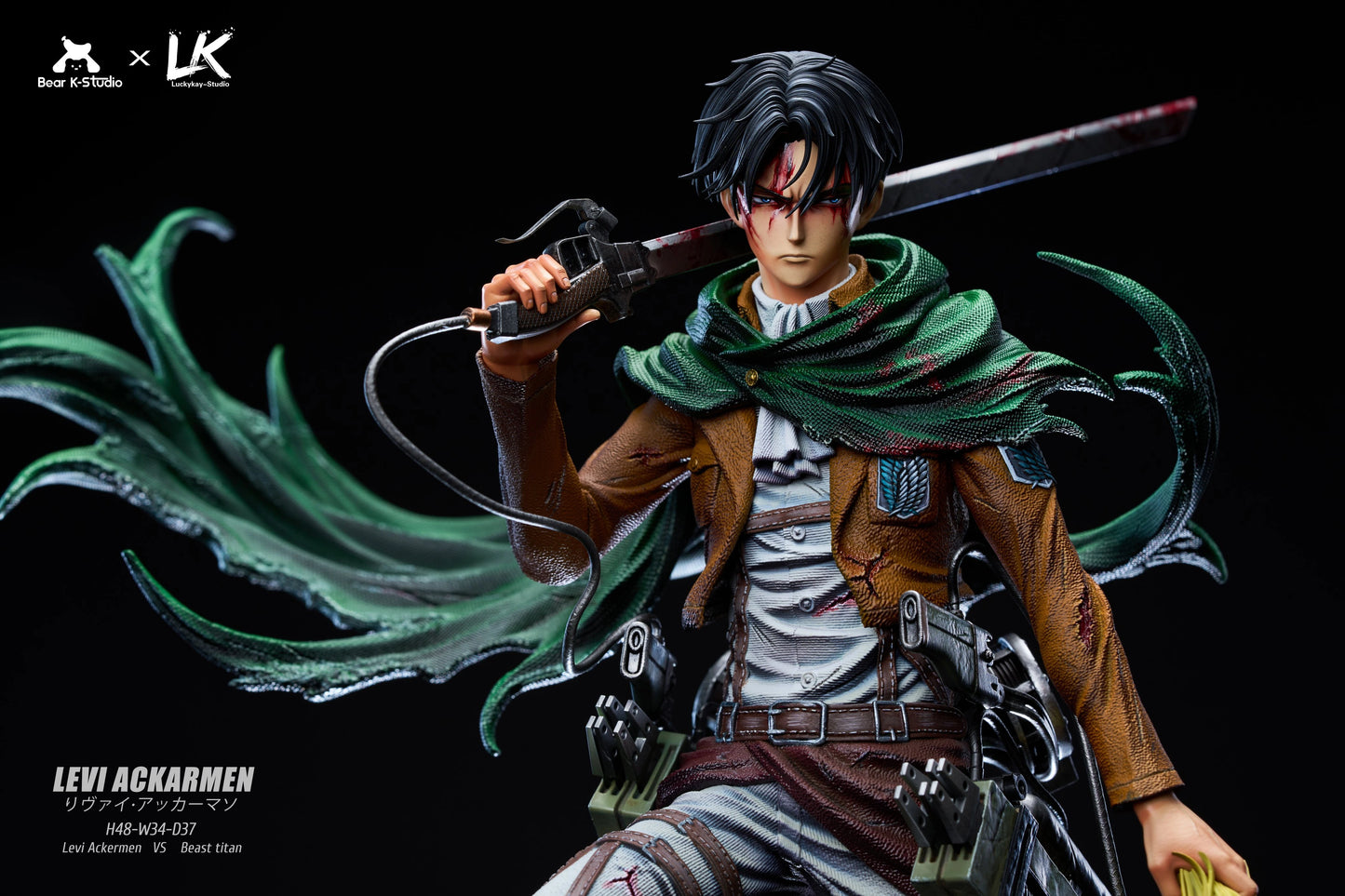 Preventa Resina Levi vs Zeke Figura Attack On Titan BK & LK  Estudio