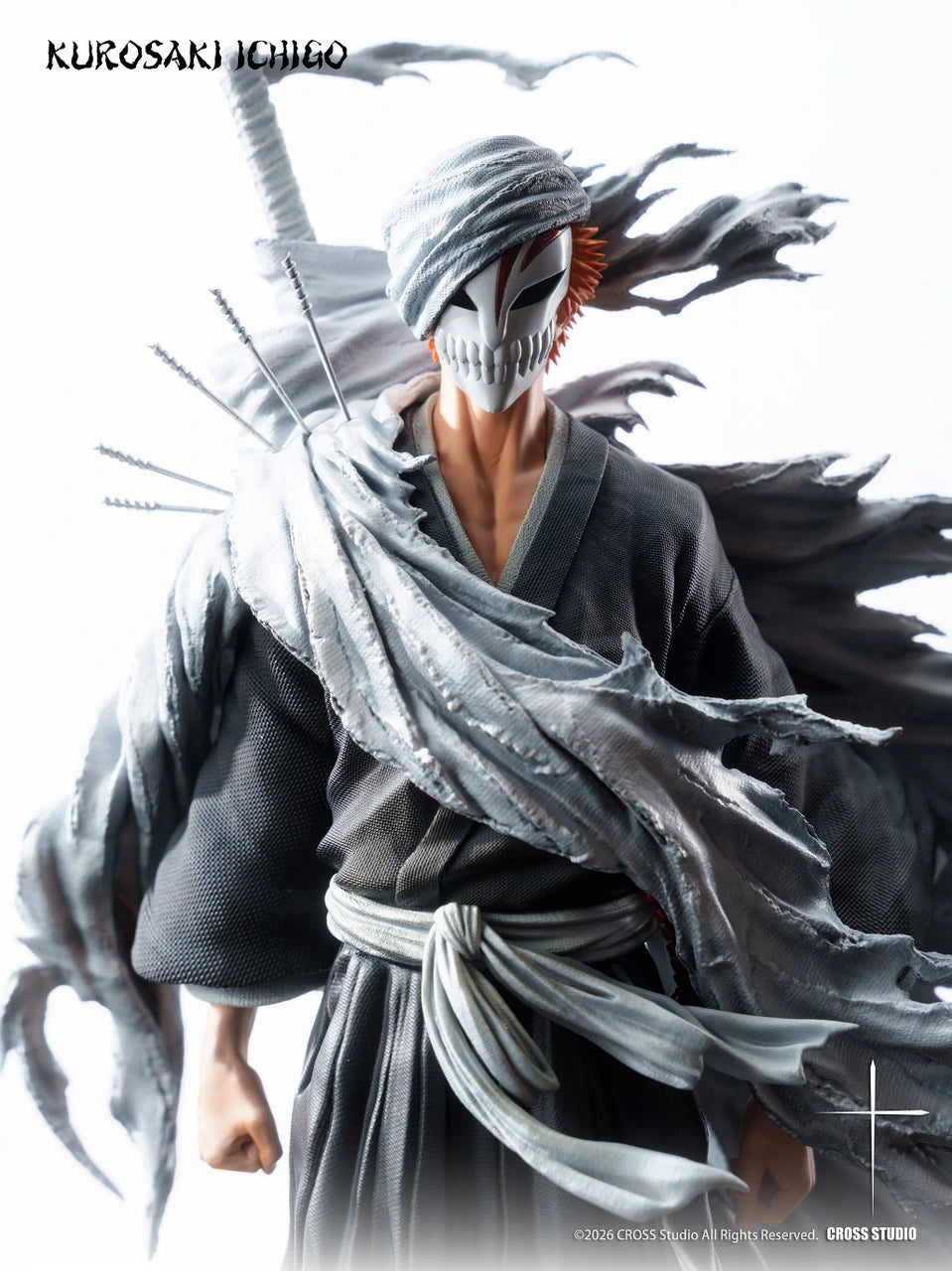 Preventa Resina Ichigo Kurosaki Figura Bleach 1/6 Cross Estudio